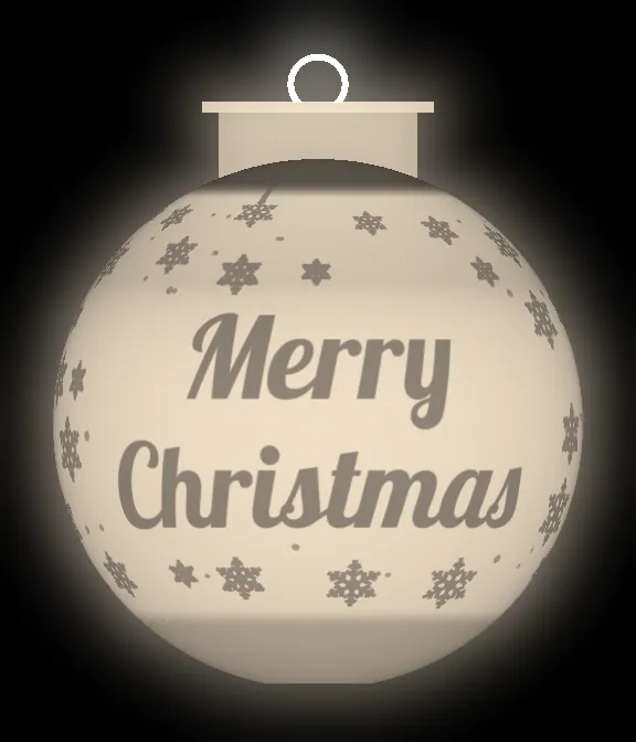 Disney Castle Lithophane Bauble view 2