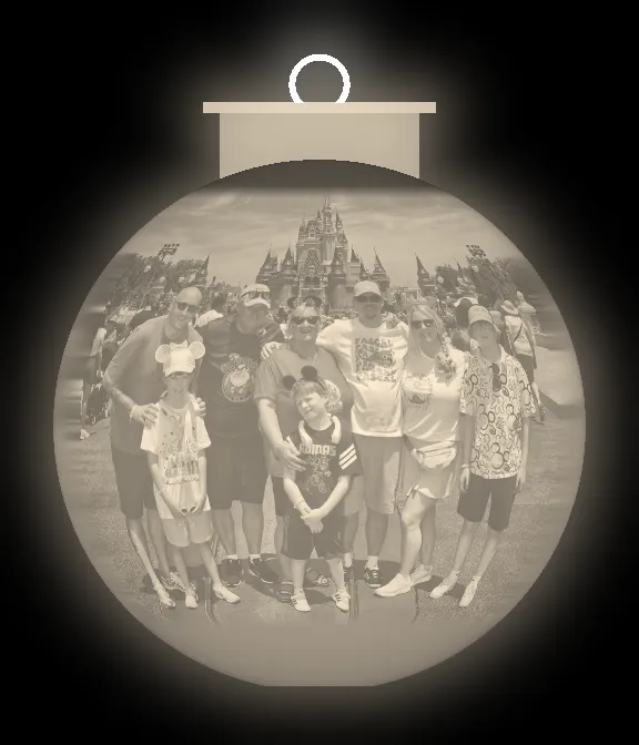 Disney Castle Lithophane Bauble (backlit design preview)