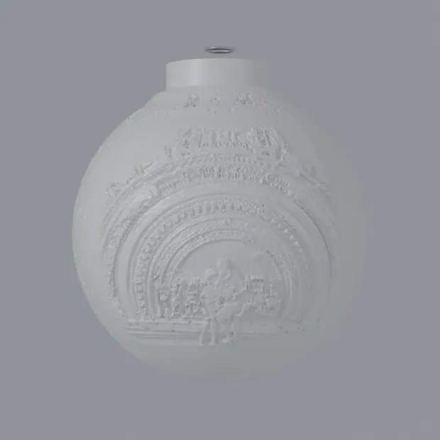 Epic Universe Lithophane Bauble view 2