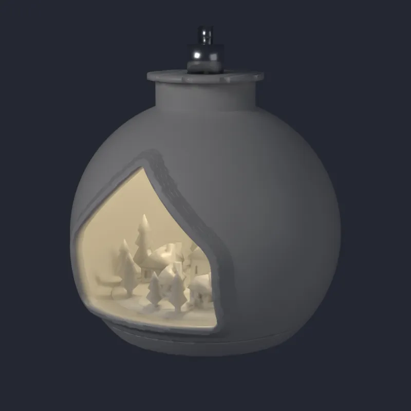 Village Window Bauble view 1
