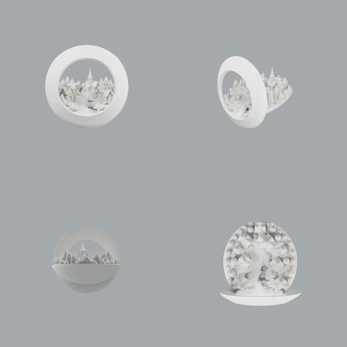 Village Window Bauble view 2