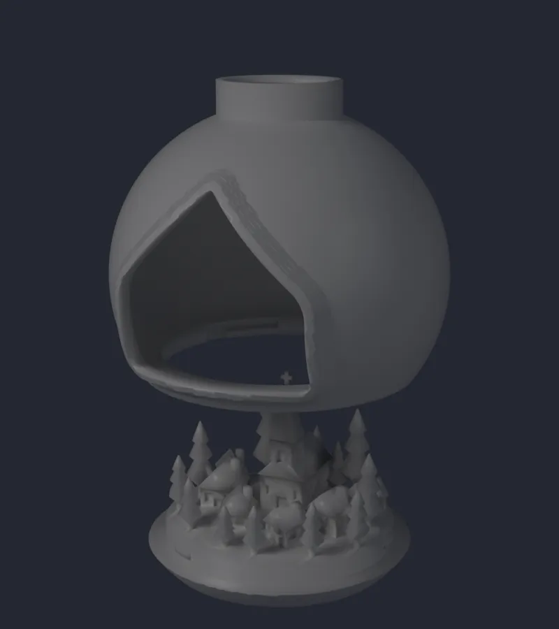 Village Window Bauble view 3
