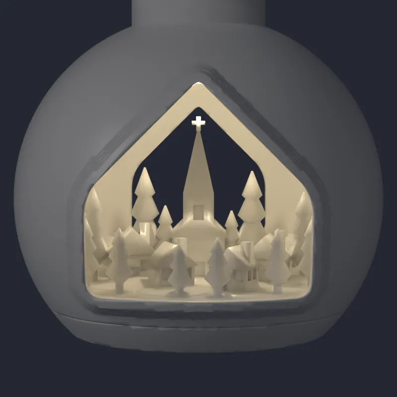 Village Window Bauble (backlit design preview)